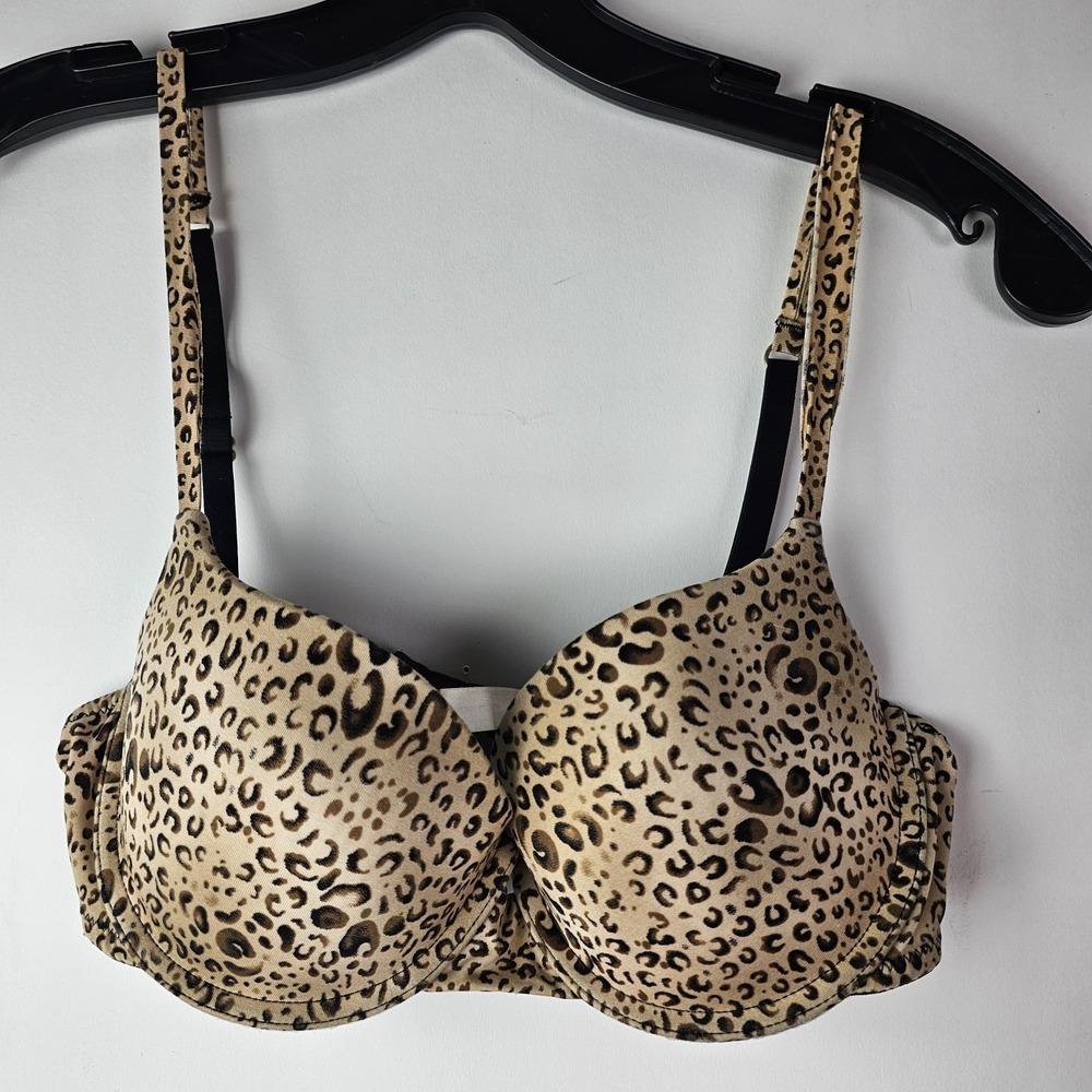 Gilligan & O'Malley 36B Balconette Bra Animal Print Underwire Romantic *Read